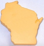 State of Wisconsin Shaped Stress Reliever