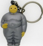 Man without Mustache Keychain